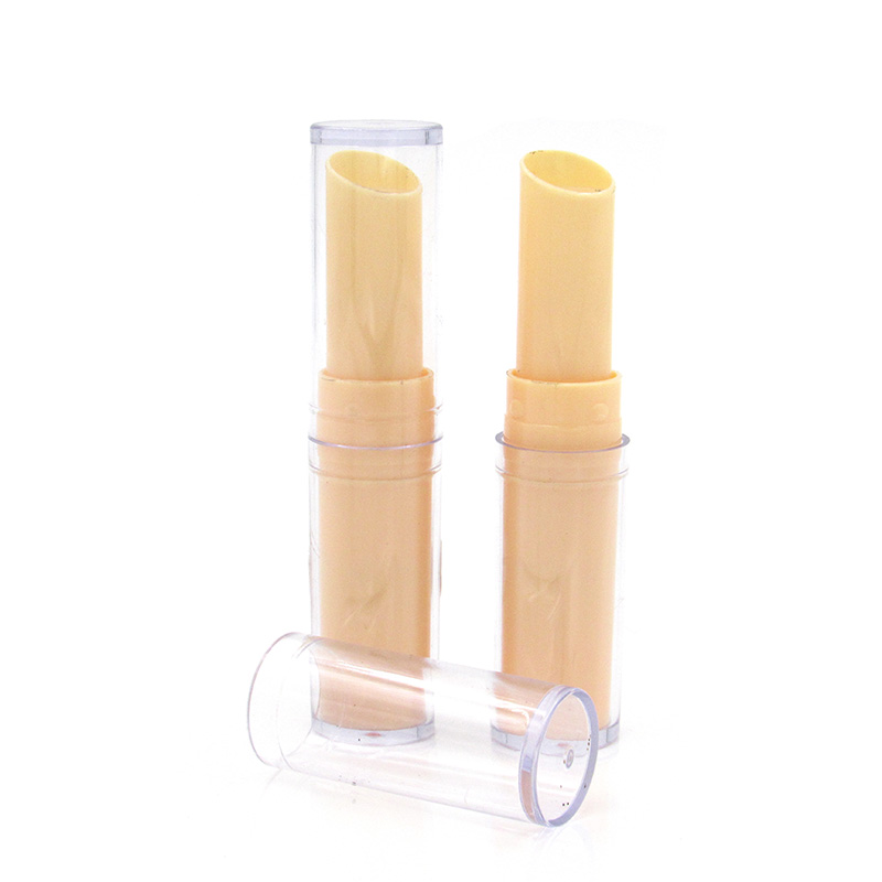 Wholesale custom design makeup plastic round lip balm container tubes