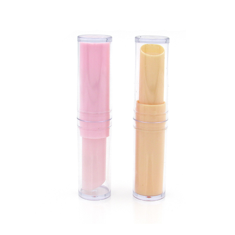 Wholesale custom design makeup plastic round lip balm container tubes