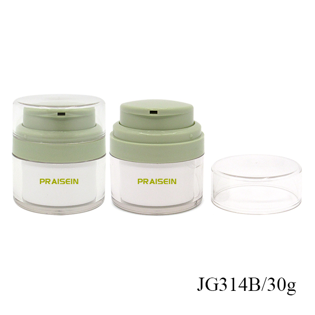 Double wall vacuum lotion bottle Cosmetic packaging container 30g/50g empty plastic acrylic cream jar with pump