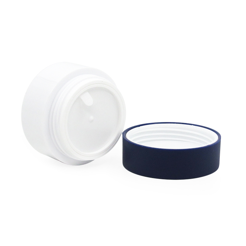Cosmetic Cream Jar Container 30g White Round Plastic Face Cream Jars with logo