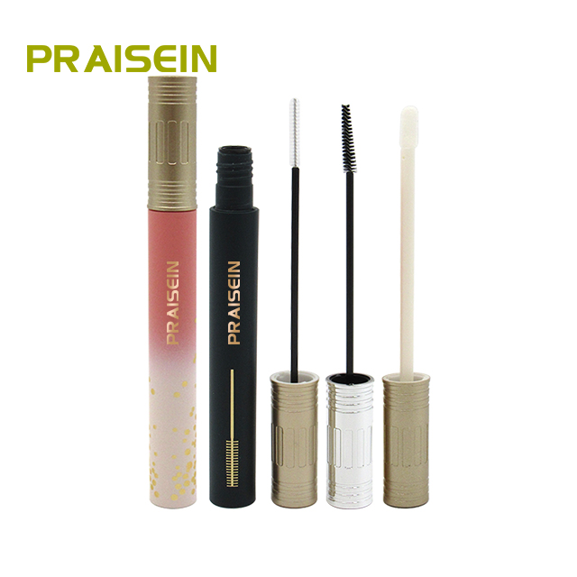 Factory manufactures cosmetic lip gloss tube replaceable brush plastic packaging 2.5ml round empty mascara tube