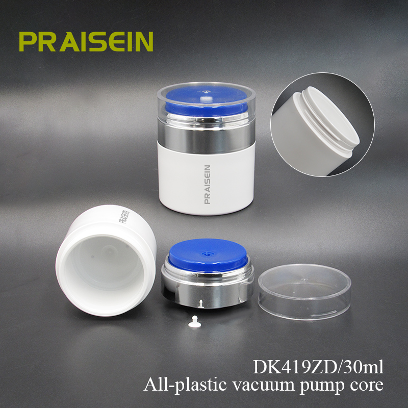 Airless Cosmetic Bottles 30ml Empty White Lotion Plastic Bottle for Skin Care Packaging