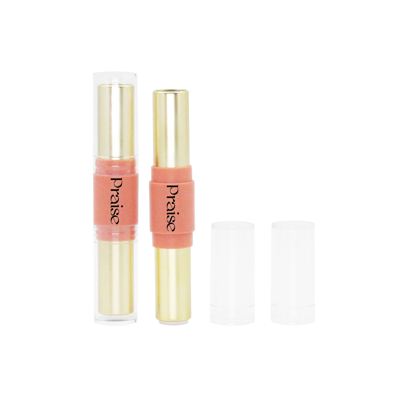 Wholesale custom empty round highlighter concealer tube double-head cosmetic facial contouring stick container packaging