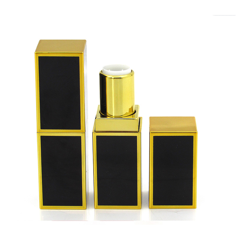 Wholesale custom Square luxury makeup plastic packaging empty lipstick tube container with magnetic