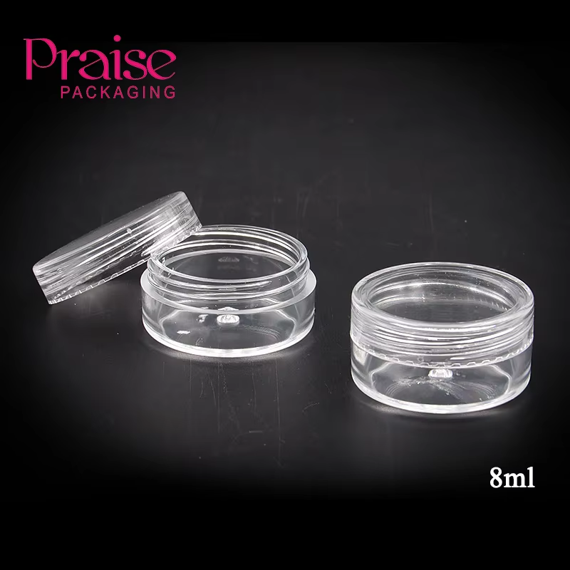 Mini Face cream jar 8ml cosmetic empty Travel sub-bottle plastic lotion container packaging