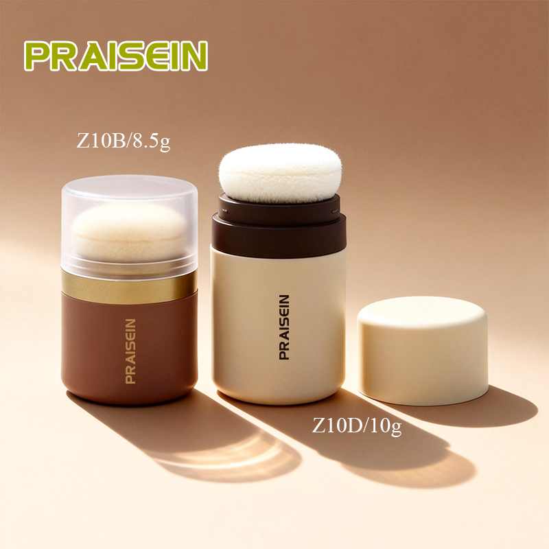 Cosmetics 8.5g empty loose powder case packaging, Hair fluffy powder bottle, Pink round plastic powder filling case container