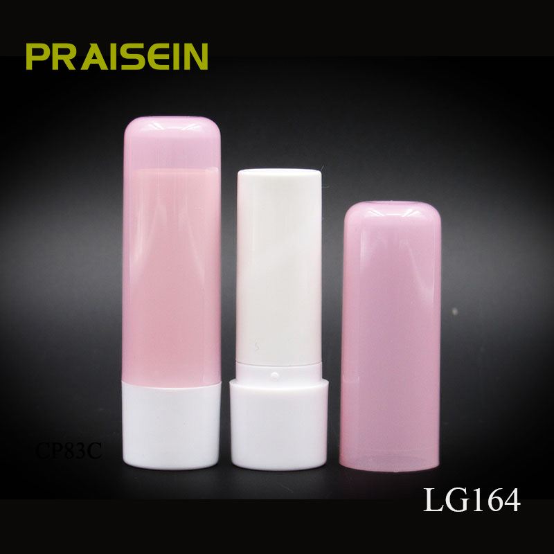 Custom printed plastic round lip balm container tubes