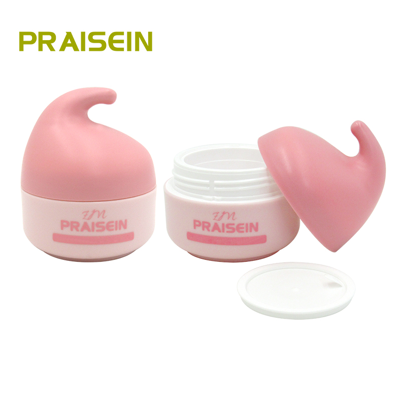 Round skin care cream packaging container custom 50g PP plastic baby moisturizer empty jar with lid and lining