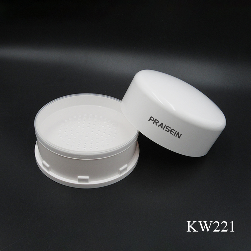 Wholesale 100g Empty Loose Powder Container Packaging Plastic Baby Talcum Powder Jars