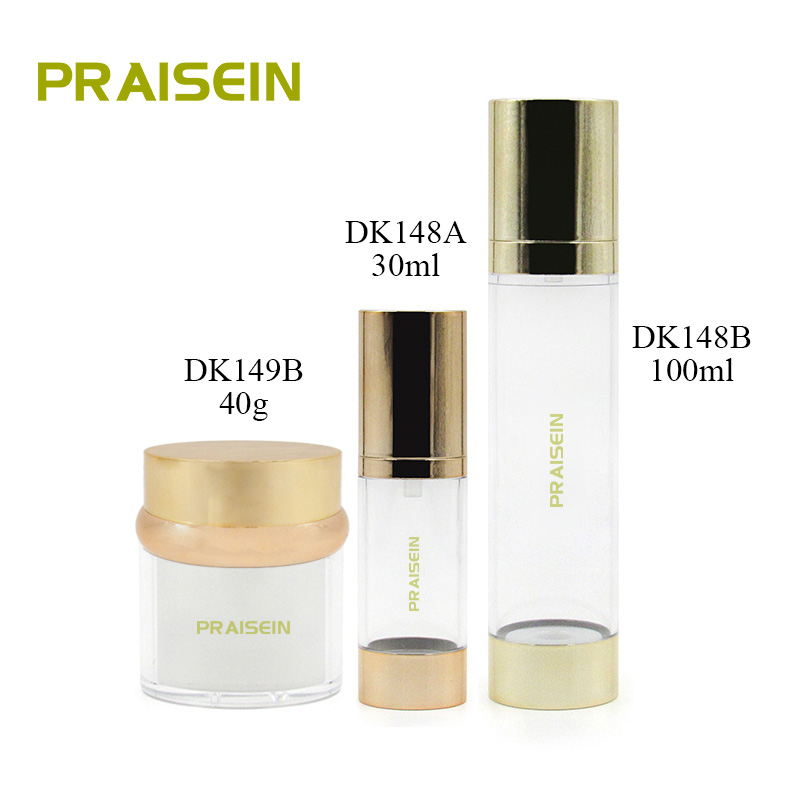 40g acrylic face cream jar 30ml 100ml transparent cosmetic empty lotion bottle plastic airless container packaging