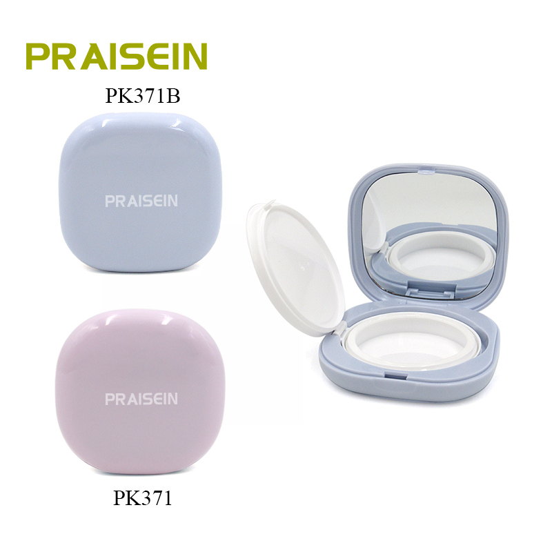 Square cosmetic air cushion container empty plastic BB cream foundation compact air cushion box packaging