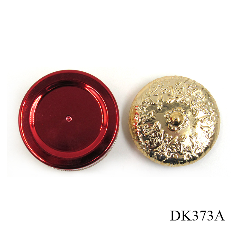 Customized 10g small plastic face cream jar golden PS plastic cosmetic jars
