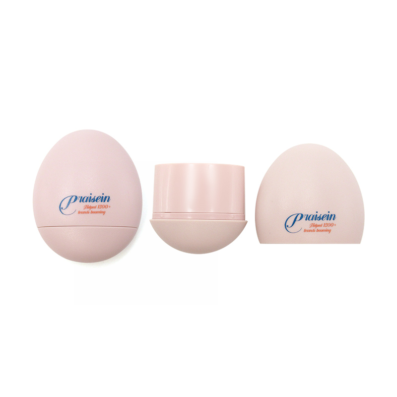 6g 13-15g Empty silver lip balm tube egg shaped plastic deodorant container packaging