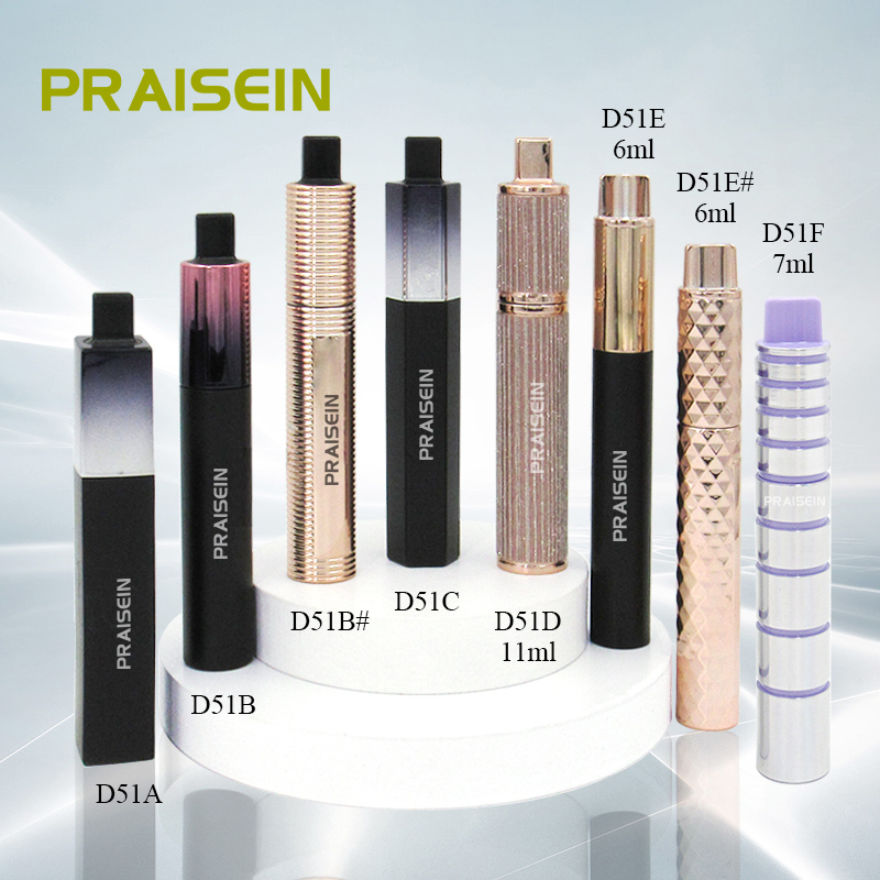 New item wholesale makeup packaging empty 6ml/11ml mascara tube container, Rotatable mascara silicone brush, Custom logo