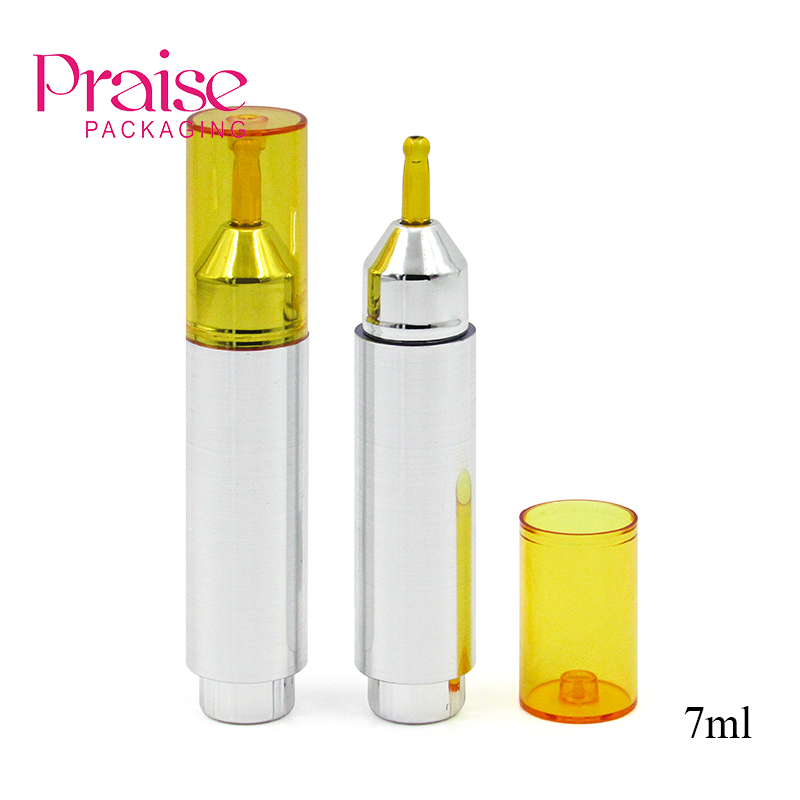 7ml water light needle tube packaging wholesale customized pressing skin care essence container airless eye cream bottle