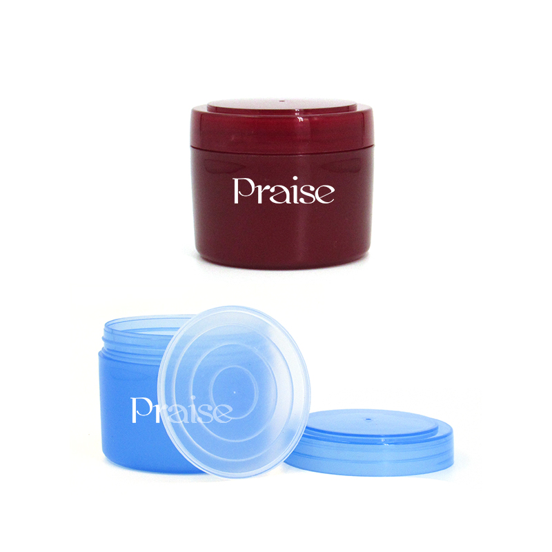 180ml 200ml PP plastic skin care jar customized wholesale empty round wide mouth cream jar