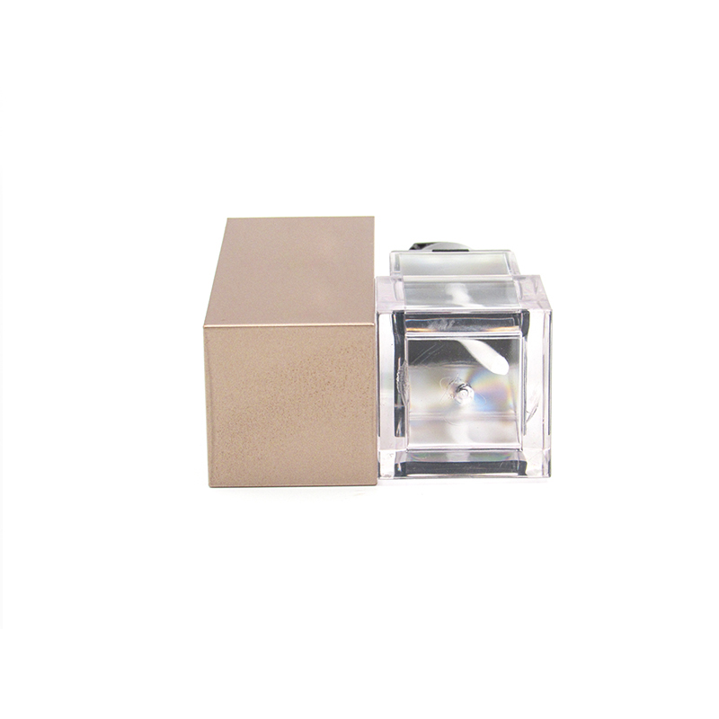 Plastic lotion bottle 50ml square cosmetic liquid foundation bottle with pump packaging for sale