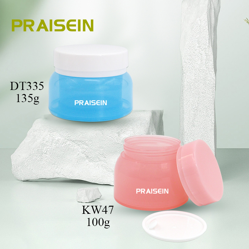 100g 135g round double wall wide mouth cream jar container PP plastic empty cosmetic cream jars