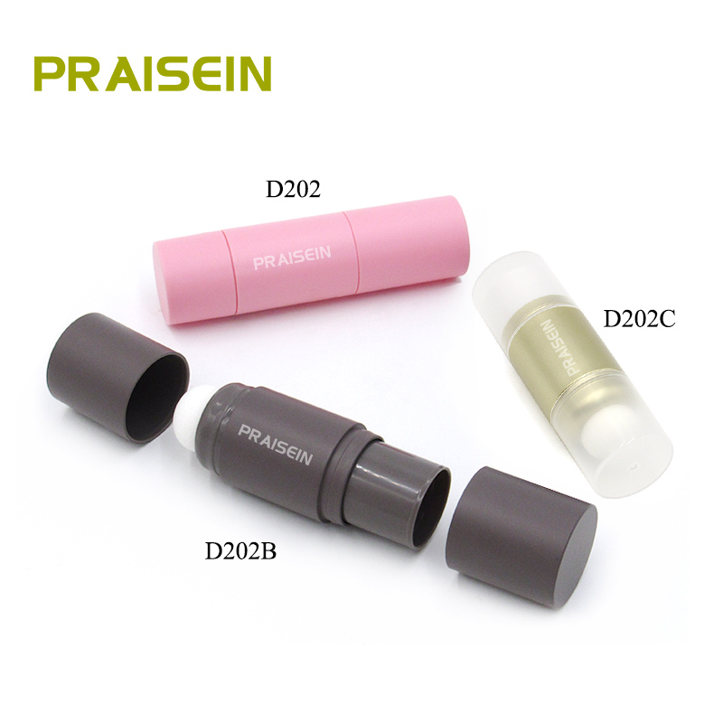 Wholesale round cosmetic concealer stick tube empty plastic hairline powder tube packaging