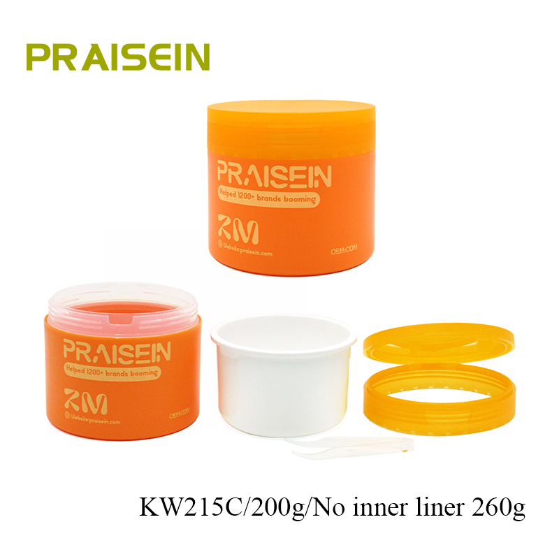 Refillable Round Plastic Empty 200g Moisturizing Cotton Pad Container Empty Skin Care Jar with Tweezers