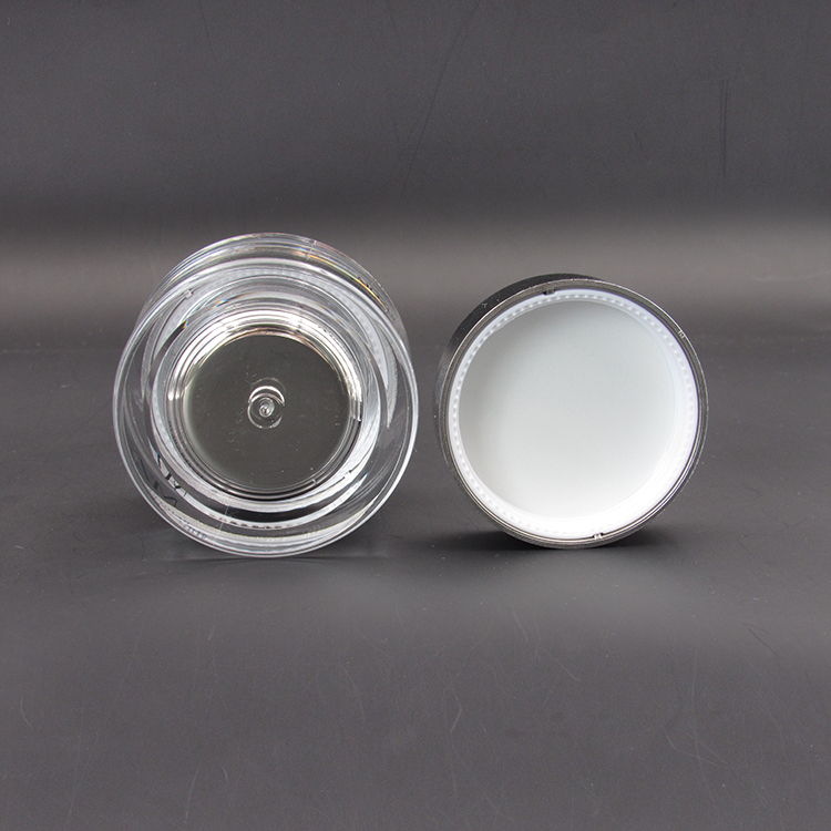 Round Silver Cream Jars Empty Cosmetic Containers for Facial Creams with Logo