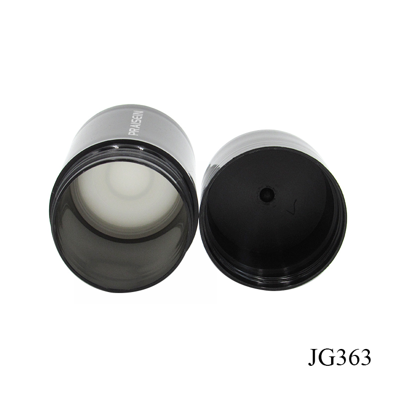 New Black PP Circular Cosmetic Tubes Push up From the Bottom Empty Plastic Deodorant Bottle 30g
