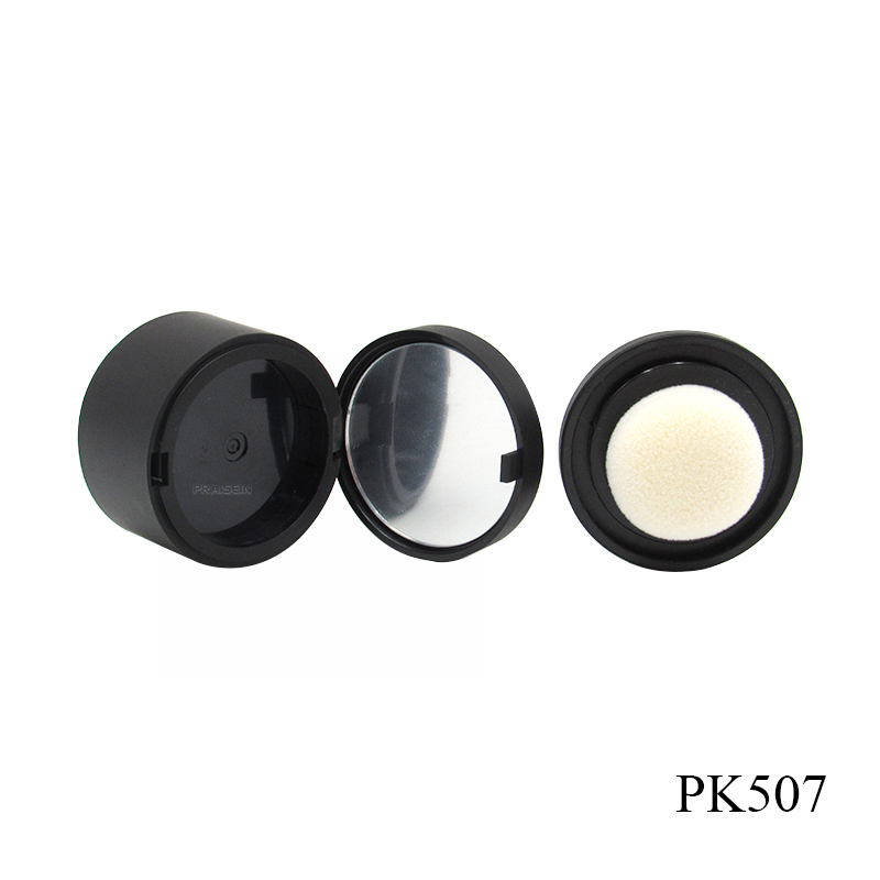 Custom Round Empty Hairline Powder Case with Puff ABS Plastic Contour Powder Box Makeup Packaging