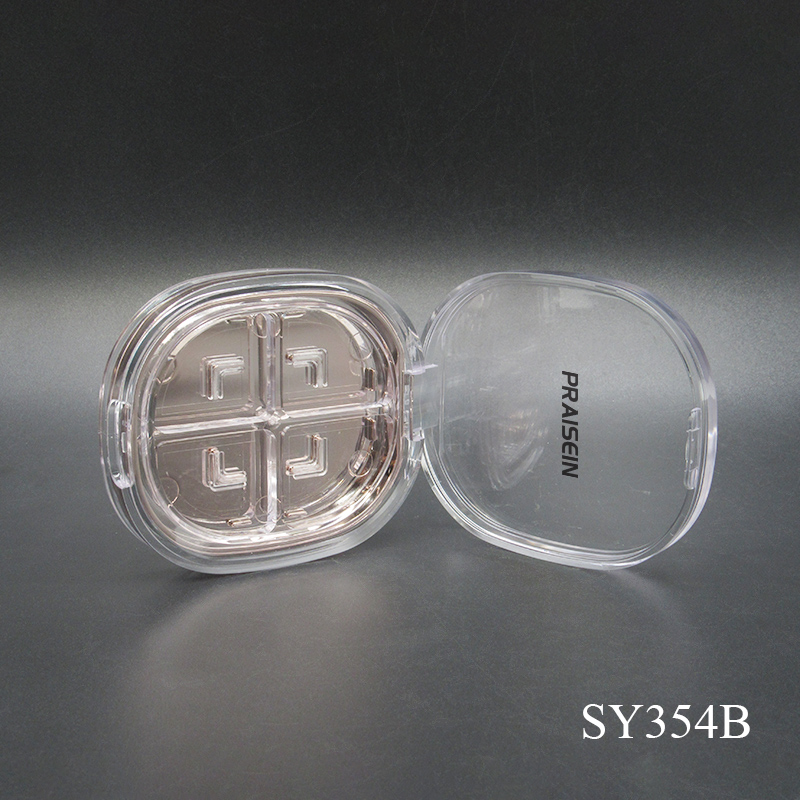 Customized Makeup Eyeshadow Palette square Transparent Eyeshadow case