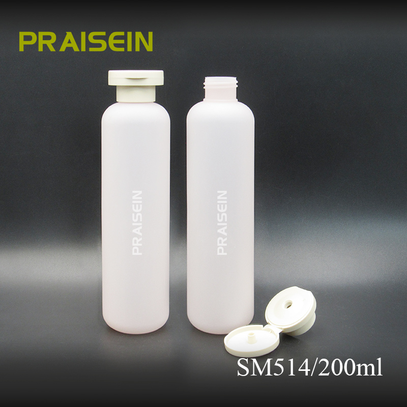 200ml HDPE plastic bottle for shampoo and shower gel squeeze lotion bottle with filp cap