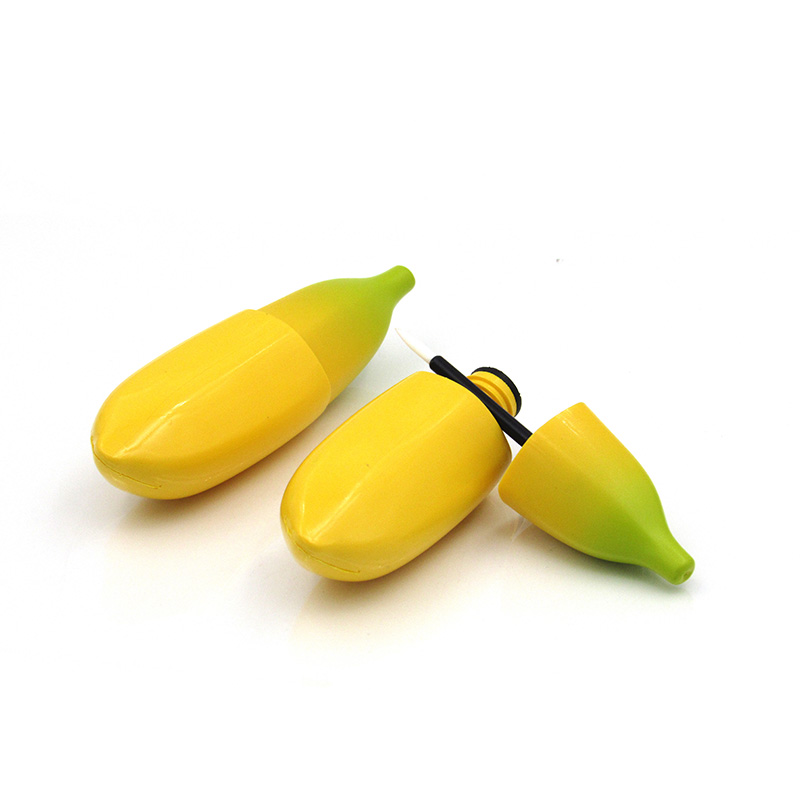 Banana shape makeup suit empty 45ml 85ml lotion bottle lipgloss lipstick Mascara Eyeliner Tube container plastic packaging