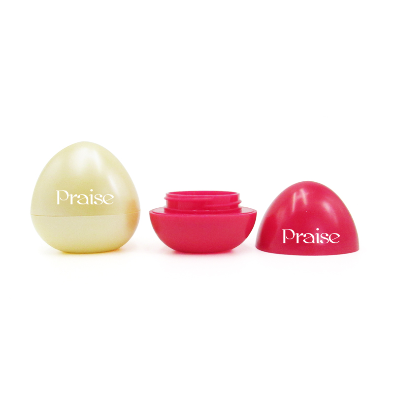 Unique Lovely Kids Lip Balm Ball Container 7g Triangle Plastic Lip Balm case for Lip Care Products