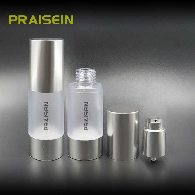 30ml AS plastic vacuum cosmetic bottle wholesale empty transparent airless pump for lotion and serum bottle