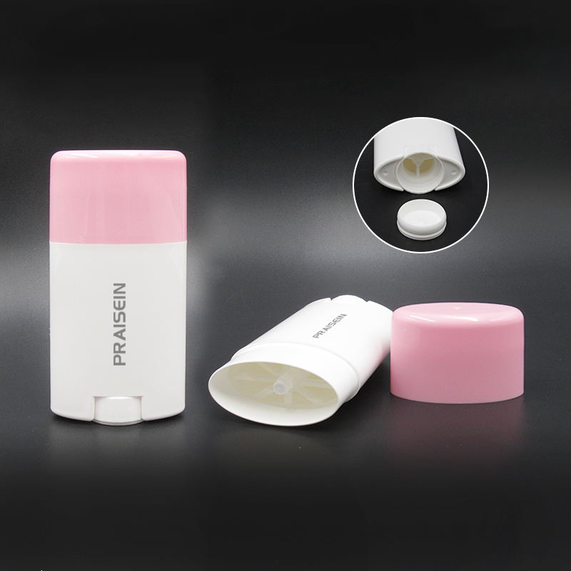 35g 50g Empty Cosmetic Sunscreen Stick Packaging PP Plastic Bottom Filled Plastic Deodorant Stick Tubes