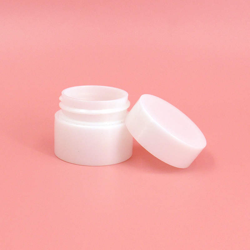 5g cosmetics cream sample container custom round portable plastic face cream jar mini white small empty jars supply