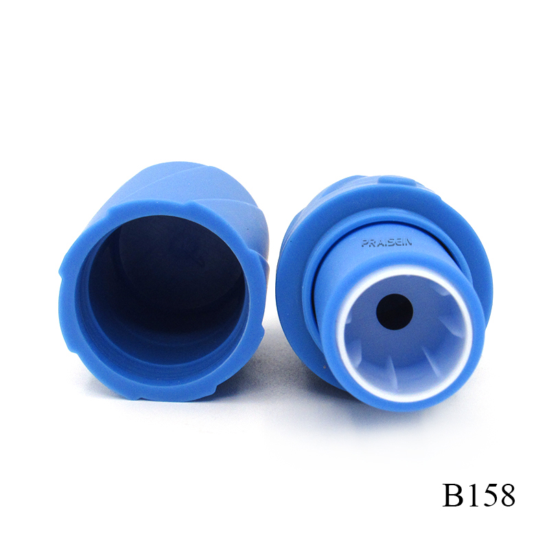 Praisein patent umbrella type plastic cosmetic lipstick tube, blue lip balm tube customized private label