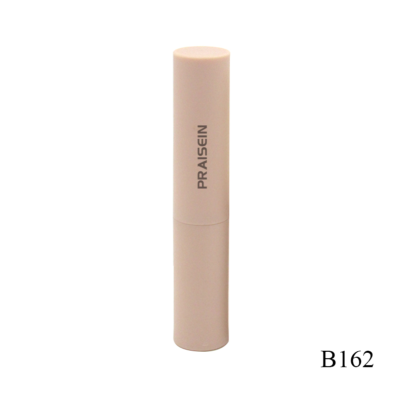 Manufacturer wholesale cosmetics air tight lipstick tube, circular empty lipstick plastic container packaging custom