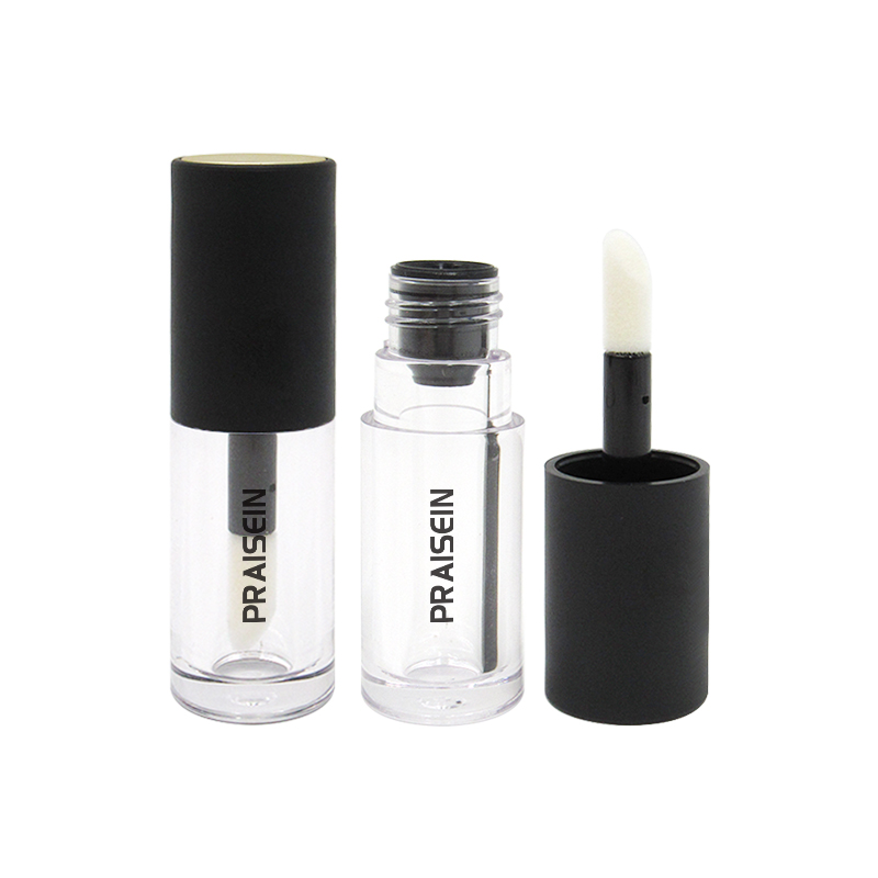 Plastic tube container with private label 8ml round empty lip gloss tube with custom packaging