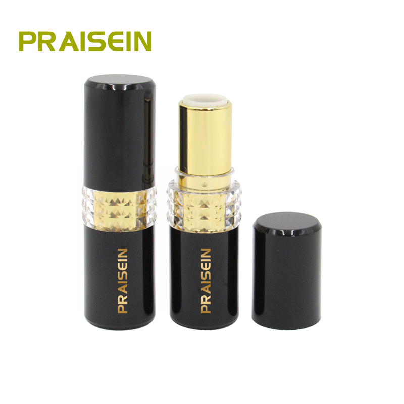 Lipstick containers manufacturers custom label empty plastic lip balm containers for cosmetics black lipstick tubes