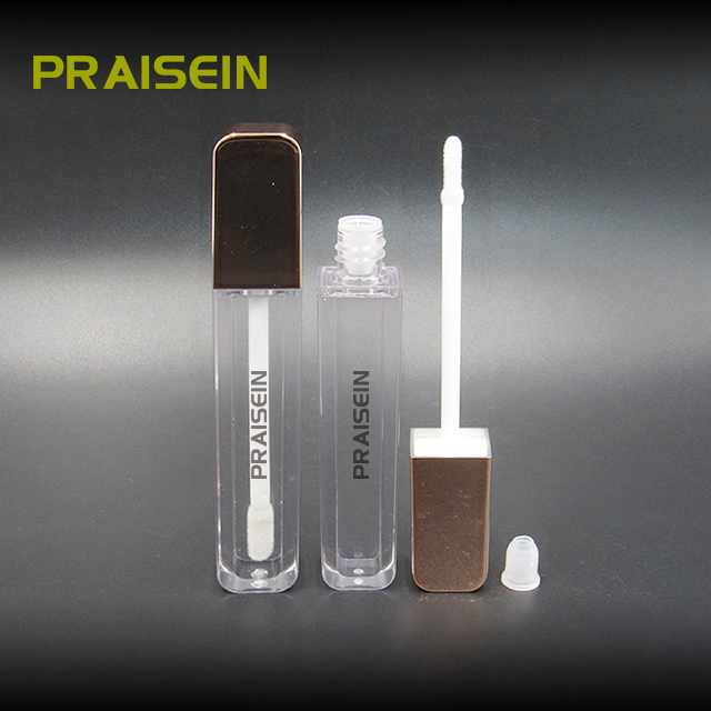 5.4ml own brand plastic lip gloss tube with stopper custom empty transparent lip gloss tube containers