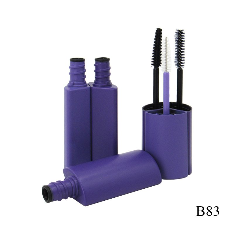 Three in one magnetic adsorption cosmetic mascara empty tube, 10ml*3 round plastic eyelash growth serum container