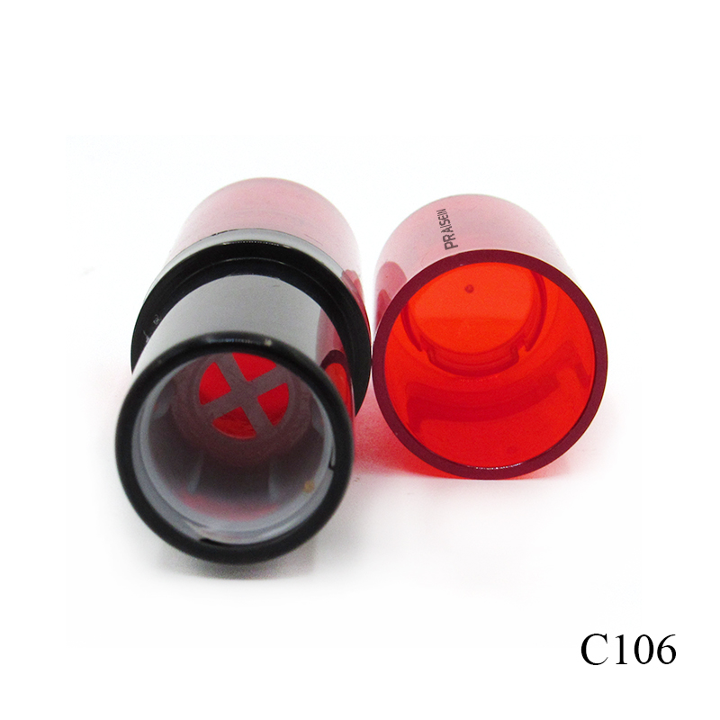 Cosmetics lipstick containers container private label red plastic round lipstick empty tubes refillable lipstick tube