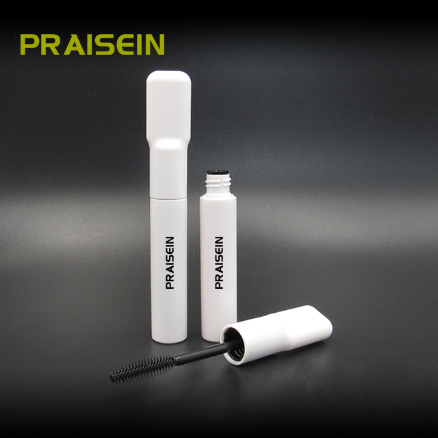 Factory price 7ml-8ml white plastic cosmetic mascara tube with mascara wand private brand empty mascara tube container