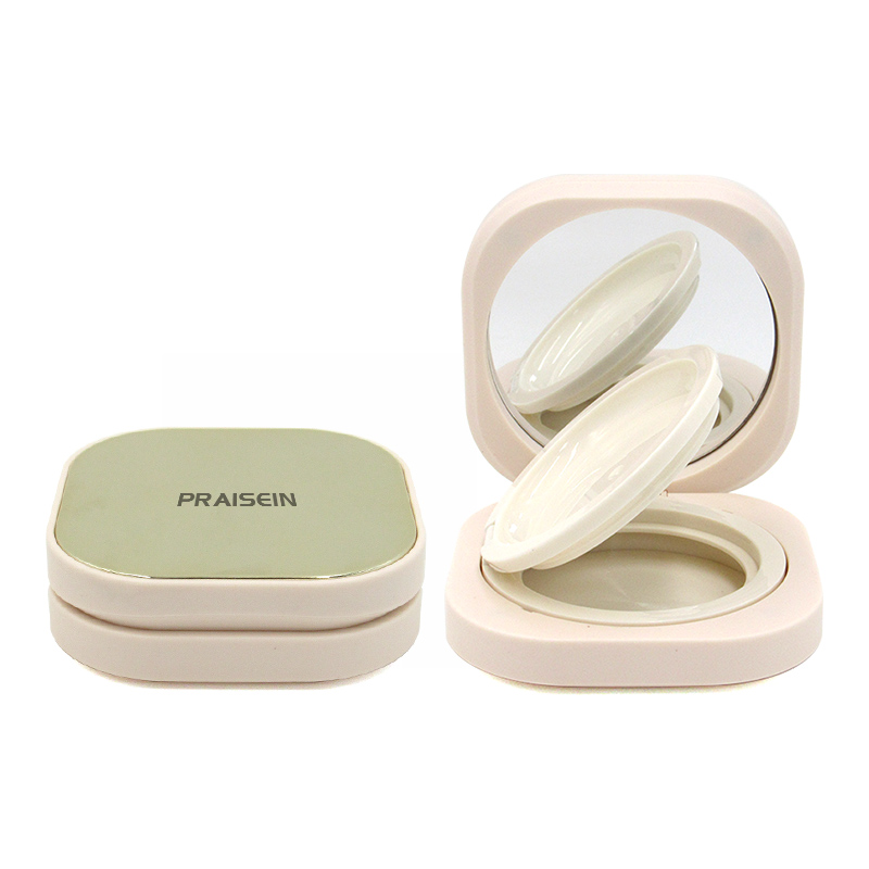 Wholesale unique magnet air cushion case packaging square cosmetic liquid foundation case with mirror