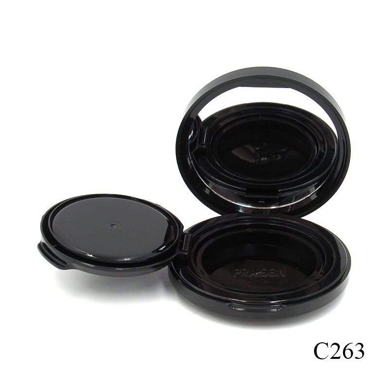 Magnetic round air cushion powder compact case cosmetic air cushion foundation packaging