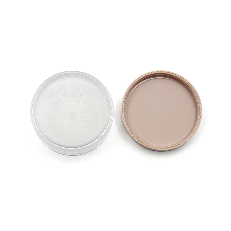 20ml Injection molding clear makeup round filling loose powder empty case, plastic cosmetics loose powder container packaging