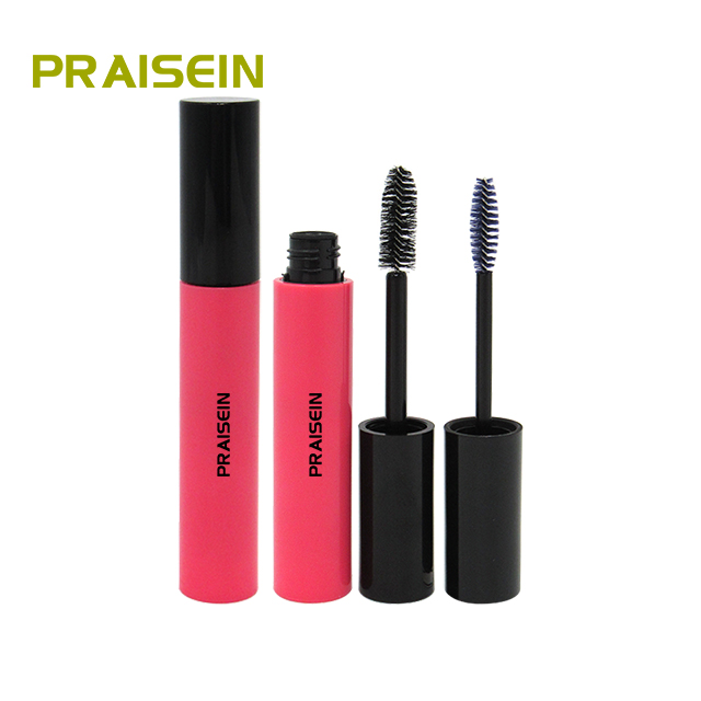 Custom logo plastic mascara bottle packaging round mascara tube container replaceable eyelash wand