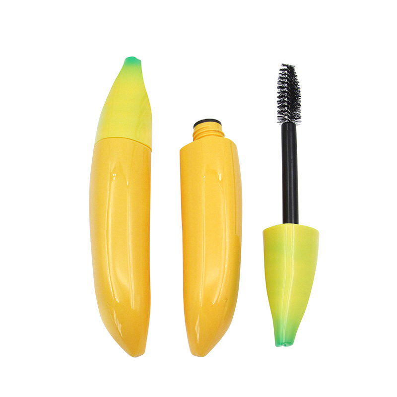 Banana shape makeup suit empty 45ml 85ml lotion bottle lipgloss lipstick Mascara Eyeliner Tube container plastic packaging