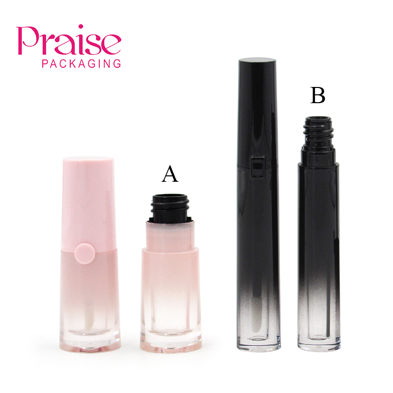 Wholesale factory High quality cosmetic empty lipgloss container lipglaze tube plastic packaging with brush