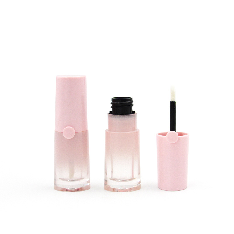 Wholesale factory High quality cosmetic empty lipgloss container lipglaze tube plastic packaging with brush