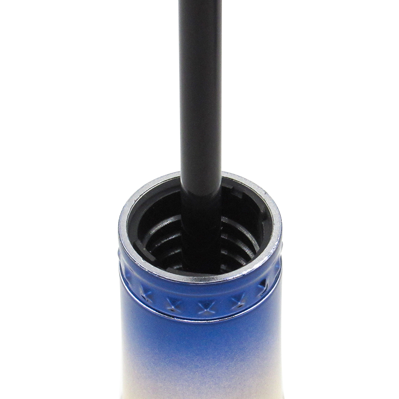 Exquisite crown shape empty mascara container 8ml plastic gradient mascara tube packaging silicone makeup brush